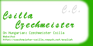 csilla czechmeister business card